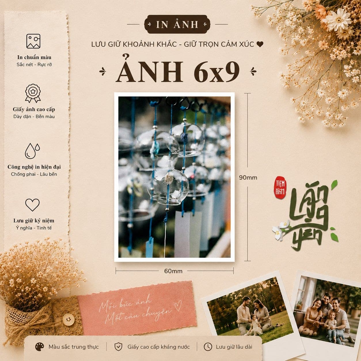 Ảnh 6x9 cm - Giấy Lụa